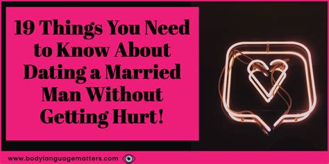 how to not get hurt when dating a married man